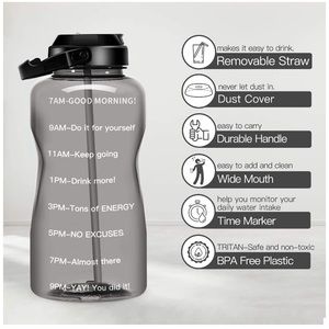 NWT 1 Gallon Motivational Water Bottle